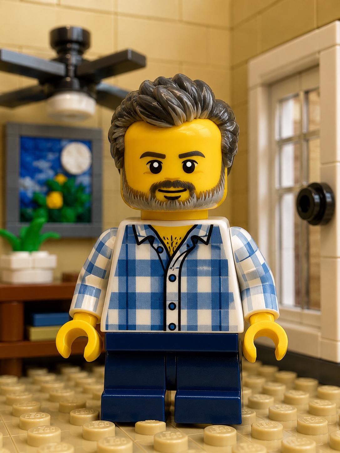 LEGO-style portrait of Diego Lastra